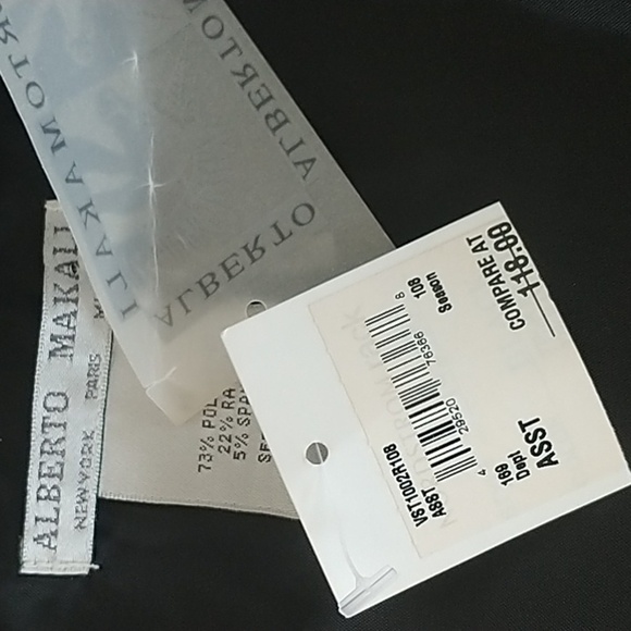 Alberto Makali Black Studded Open Front Vest M - Picture 11 of 11